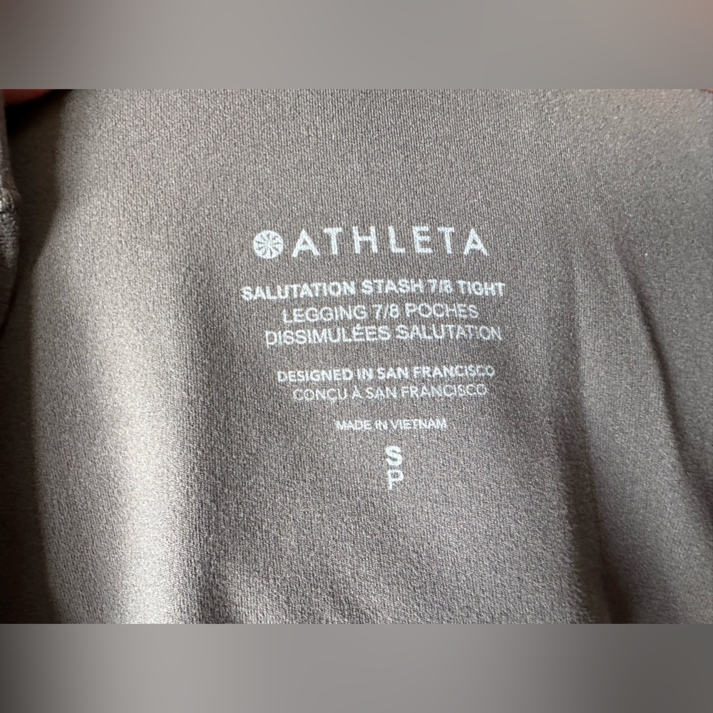 ATHLETA Salutation Stash High-Rise 7/8 Legging | Size Small - Picture 5 of 5